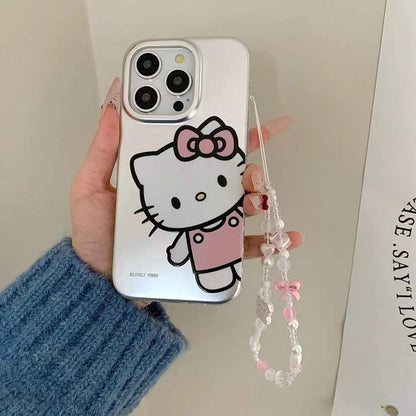 (Buy 1 Get 1 Free) Hello Kitty ! Silicon Case For iPhone With Charm