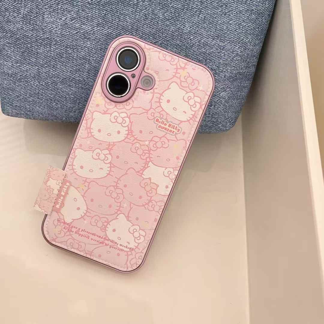 (Buy 1 Get 1 Free) Hello Kitty Leather Case For iPhone