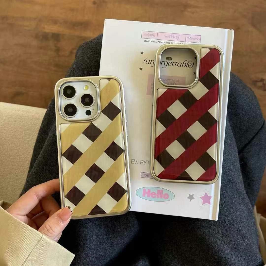 (Buy 1 Get 1 Free) Checkered Designer Case For iPhone