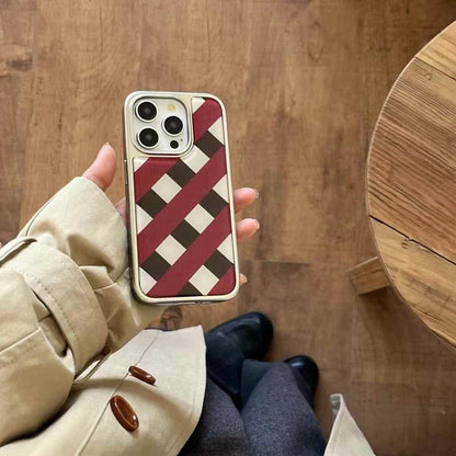 (Buy 1 Get 1 Free) Checkered Designer Case For iPhone