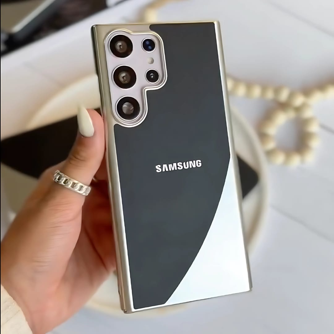 (Buy 1 Get 1 Free) Elegant Luxe Leather Electroplated Case - Samsung