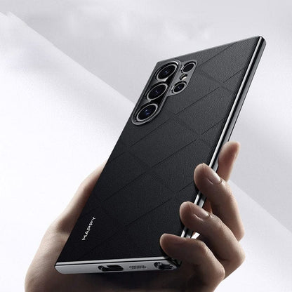 (Buy 1 Get 1 Free) Classy High-End Leather Business Case - Samsung