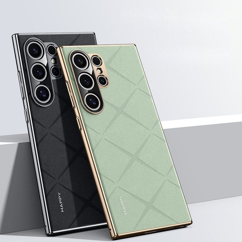 (Buy 1 Get 1 Free) Classy High-End Leather Business Case - Samsung