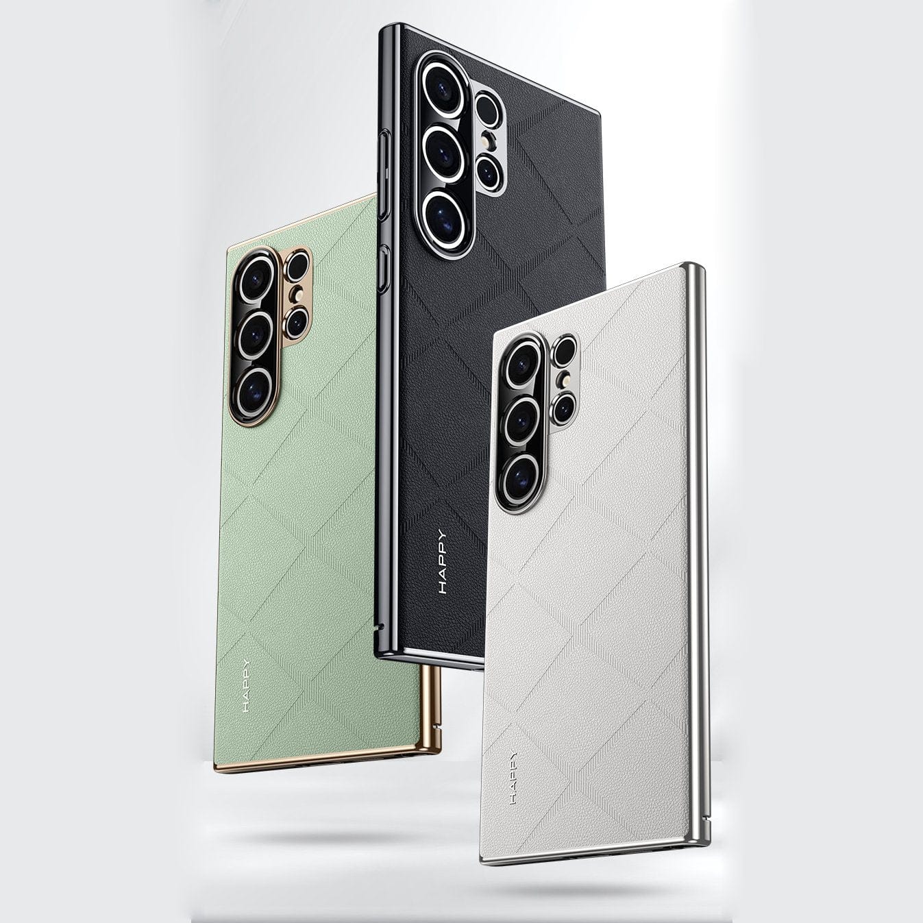 (Buy 1 Get 1 Free) Classy High-End Leather Business Case - Samsung