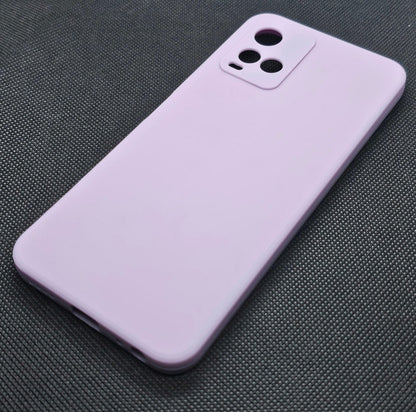 (Buy 1 Get 1 Free) Vivo Y21-Y33S Back Cover (Silicone + Inner Side Cloth) Soft