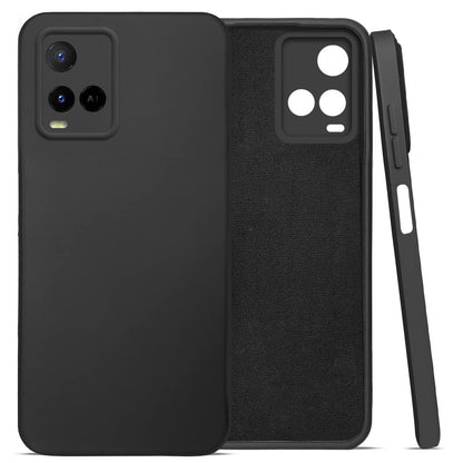 (Buy 1 Get 1 Free) Vivo Y21-Y33S Back Cover (Silicone + Inner Side Cloth) Soft