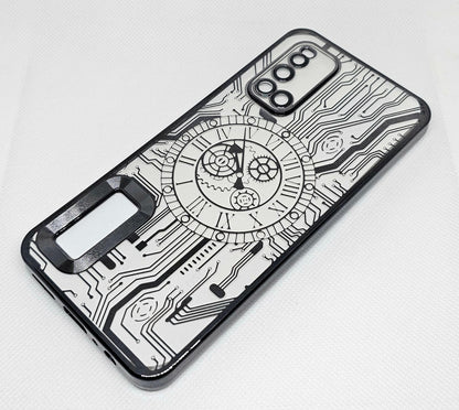 (Buy 1 Get 1 Free) Vivo V19 (2020) Back Cover with CD Watch Machine Design soft