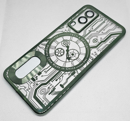 (Buy 1 Get 1 Free) Vivo V21E (5G) Back Cover with CD Watch Machine Design soft