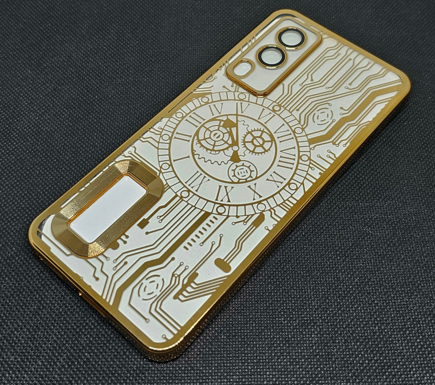 (Buy 1 Get 1 Free) Vivo V21E (5G) Back Cover with CD Watch Machine Design soft