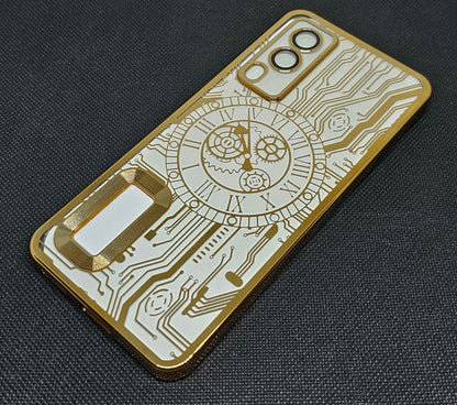 (Buy 1 Get 1 Free) Vivo V21E (5G) Back Cover with CD Watch Machine Design soft