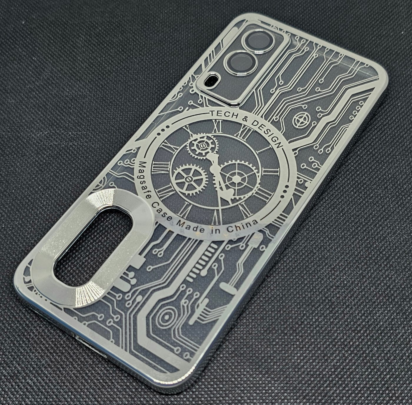 (Buy 1 Get 1 Free) Vivo V21E (5G) Back Cover with CD Watch Machine Design soft