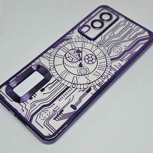 (Buy 1 Get 1 Free) Vivo V21E (5G) Back Cover with CD Watch Machine Design soft