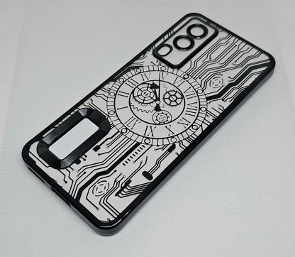 (Buy 1 Get 1 Free) Vivo V21E (5G) Back Cover with CD Watch Machine Design soft