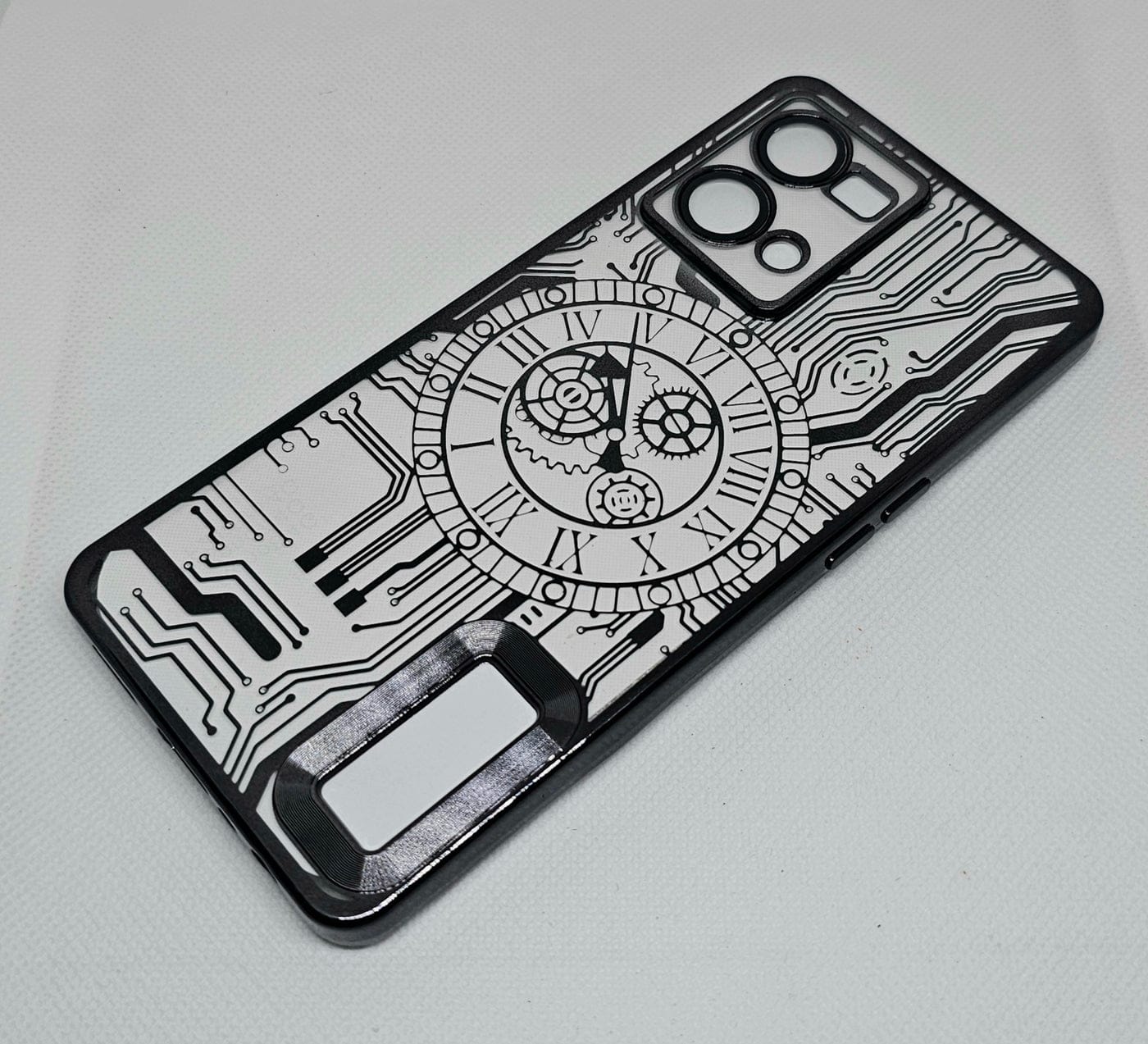 (Buy 1 Get 1 Free) Oppo F21 Pro (4G) Back Cover with CD Watch Machine Design soft