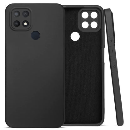 (Buy 1 Get 1 Free) Oppo A15 Back Cover (Silicone + Inner Side Cloth) Soft