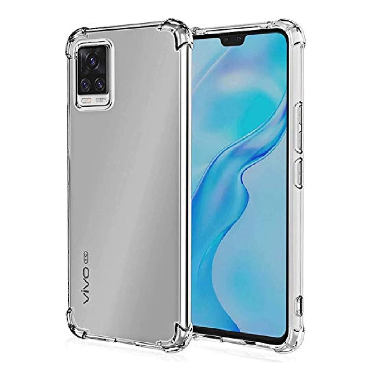 (Buy 1 Get 1 Free) Vivo V20 Pro mobile Back Cover Anti-Yellowing (Acrylic)