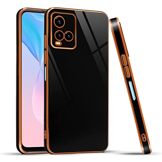 (Buy 1 Get 1 Free) Vivo Y33s/Y21 6D Chrome Back Cover soft