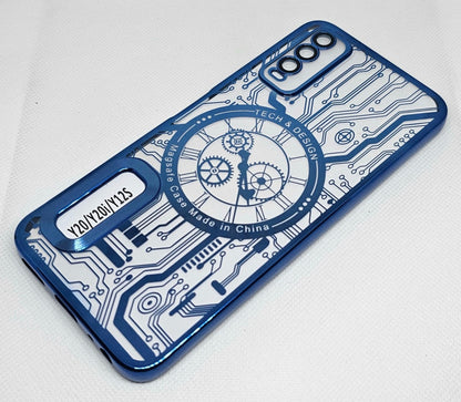 (Buy 1 Get 1 Free) Vivo Y20/Y20 i Mobile CD Watch Machine Design Back Cover