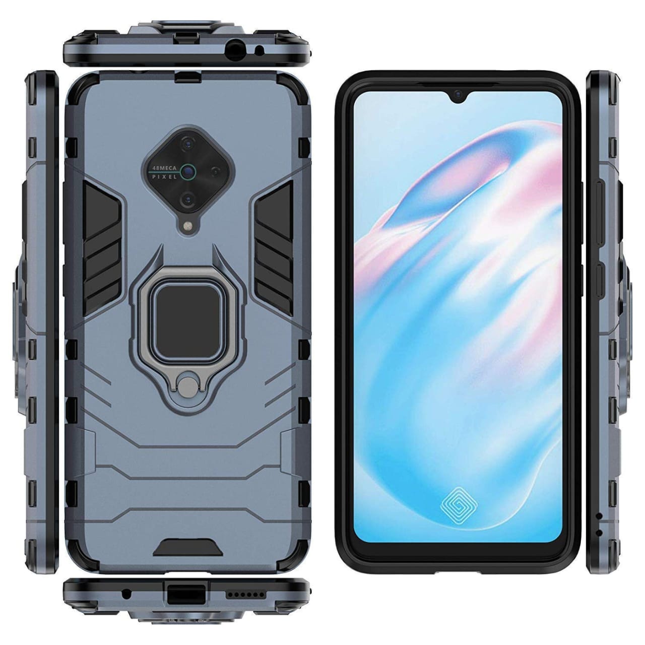 (Buy 1 Get 1 Free) Vivo S1 pro Polycarbonate Ring Cover