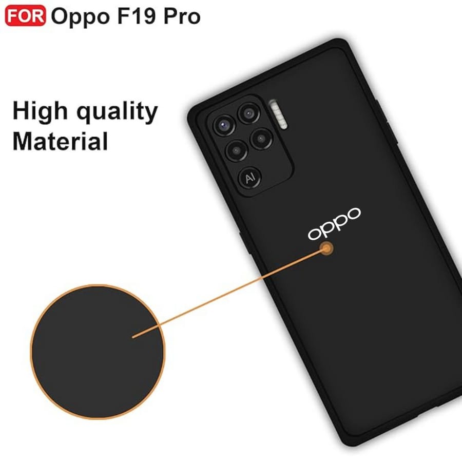 (Buy 1 Get 1 Free) Black Candy Silicone Case for Oppo F19 Pro