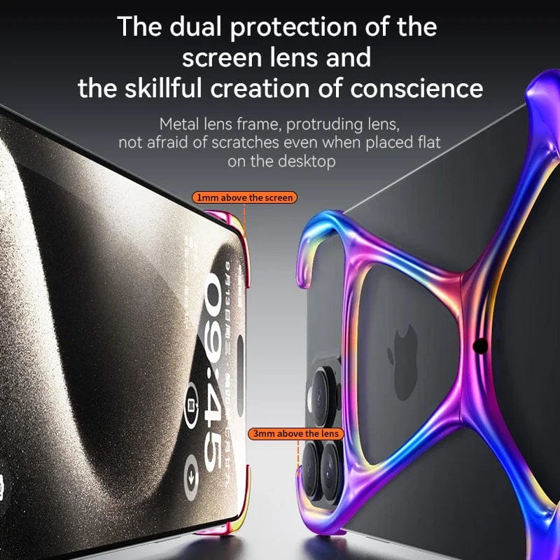 (Buy 1 Get 1 Free) Armor King Metal Frameless Cover for iPhone