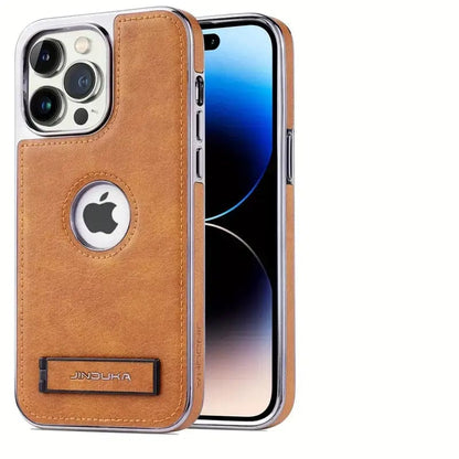 (Buy 1 Get 1 Free) Exclusive Leather Bracket Holder iPhone Case