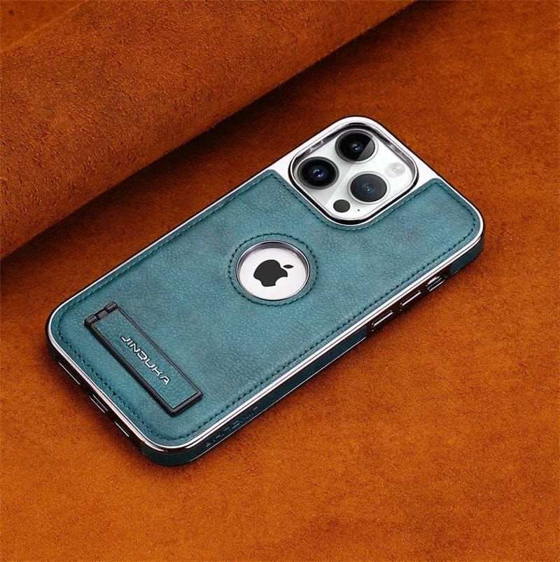 (Buy 1 Get 1 Free) Exclusive Leather Bracket Holder iPhone Case