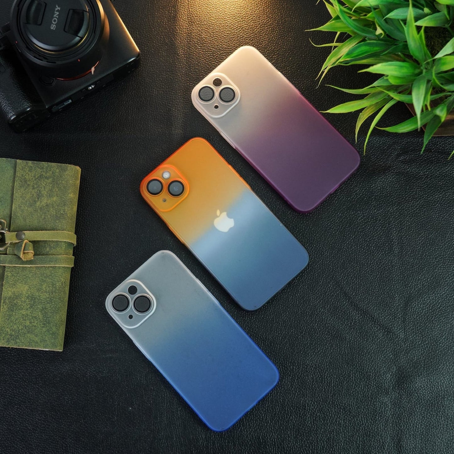 (Buy 1 Get 1 Free) Frosted Matte Gradient Back Case - iPhone