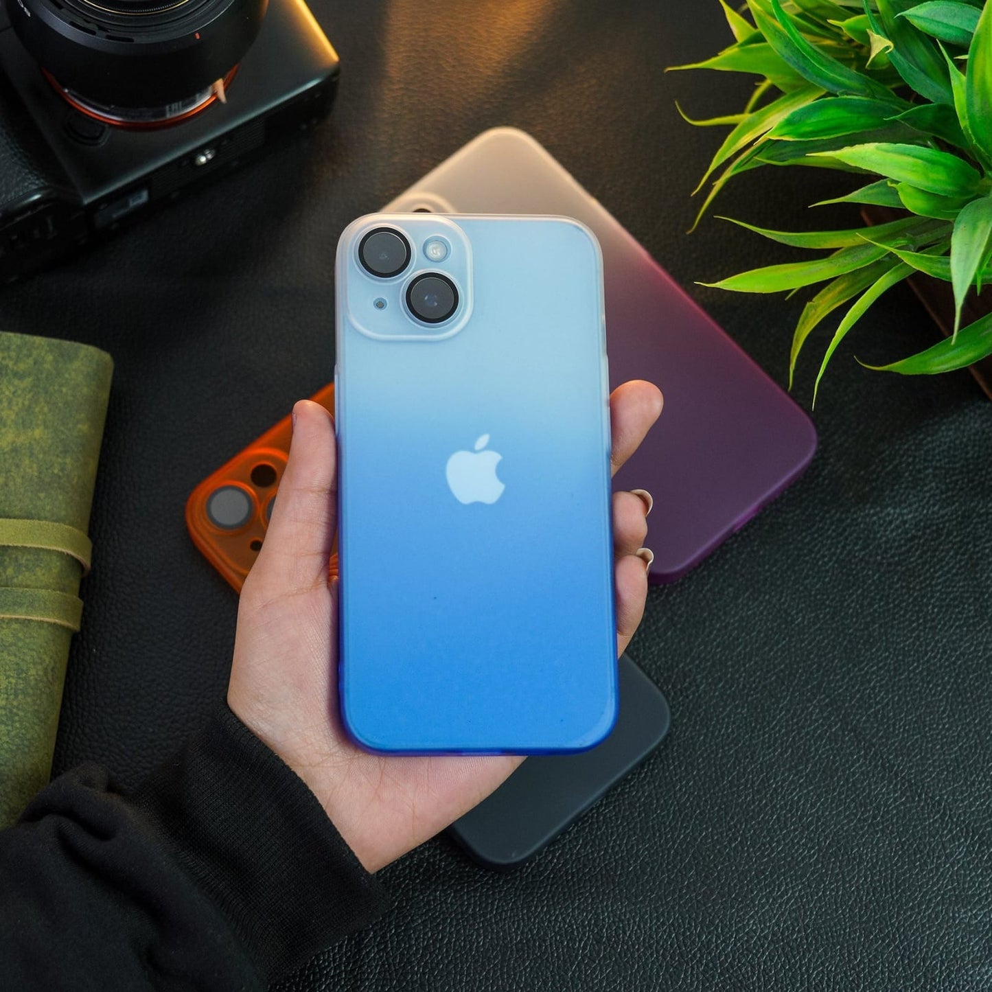 (Buy 1 Get 1 Free) Frosted Matte Gradient Back Case - iPhone