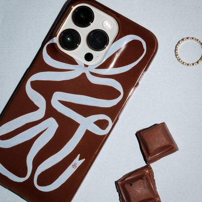 (Buy 1 Get 1 Free) Mocha Ribbon Case For iPhone