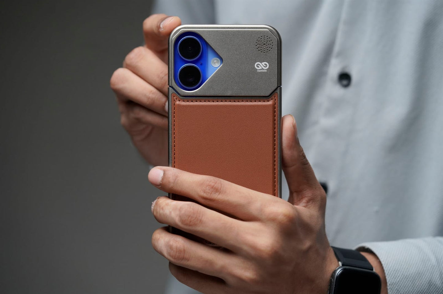 (Buy 1 Get 1 Free) Leather Case With Titanium Frame