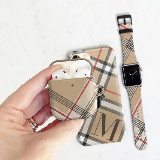 Matching iPhone Case, Airpods Case, and Apple Watch Band