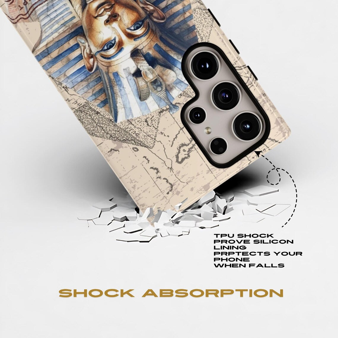 (Buy 1 Get 1 Free) Egyption Pharaoh Phone Case Pyramids Phone cover Samsung