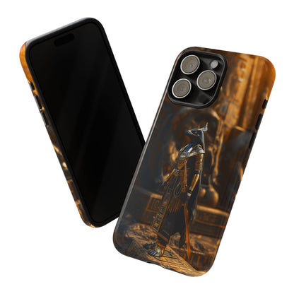 (Buy 1 Get 1 Free) Horus Phone Case - Egyptian Gods Design, Gold HD Tough Case for iPhone