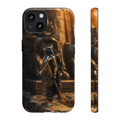 (Buy 1 Get 1 Free) Horus Phone Case - Egyptian Gods Design, Gold HD Tough Case for iPhone