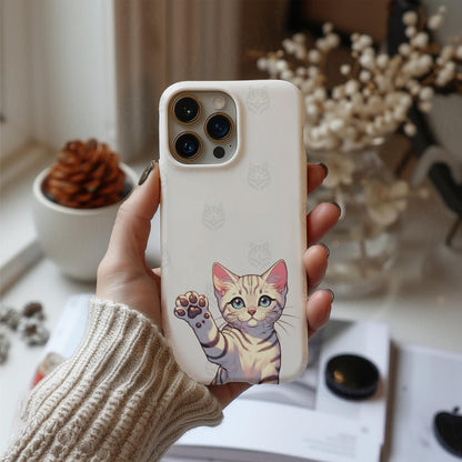(Buy 1 Get 1 Free) Egyptian Mau Waving Phone Case Matte Glossy - Compatible with iPhone