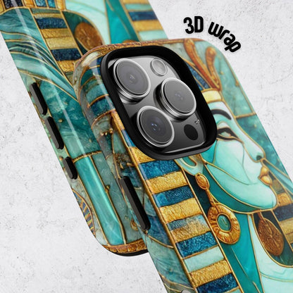 (Buy 1 Get 1 Free) Egyptian Pharaoh Phone Case, Egypt Phone Cases, Gem Stone Phone Case for iPhone