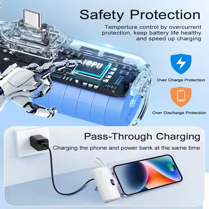 Capsule Power Bank 5000mAh With LED Display