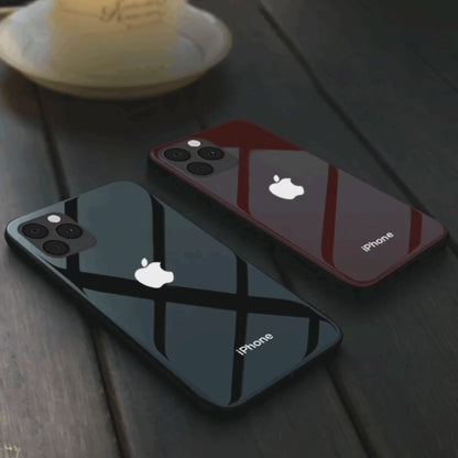 (Buy 1 Get 1 Free) LED Logo Glass Back Case - iPhone