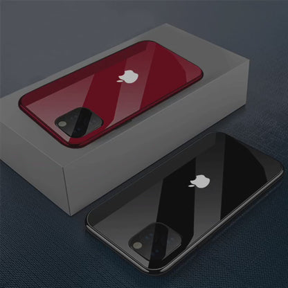 (Buy 1 Get 1 Free) LED Logo Glass Back Case - iPhone